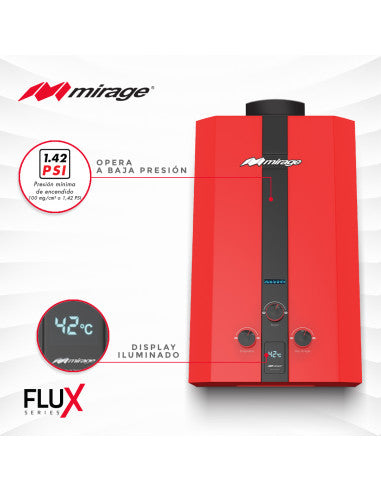 Flux Series – Calentador Rojo 6L (Gas LP)