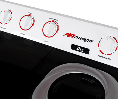 Lavadora Semi-Automática - 22 kg