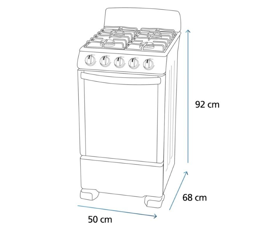 Estufa de Piso Gas LP – 50 cm
