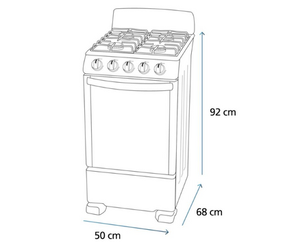 Estufa de Piso Gas LP – 50 cm
